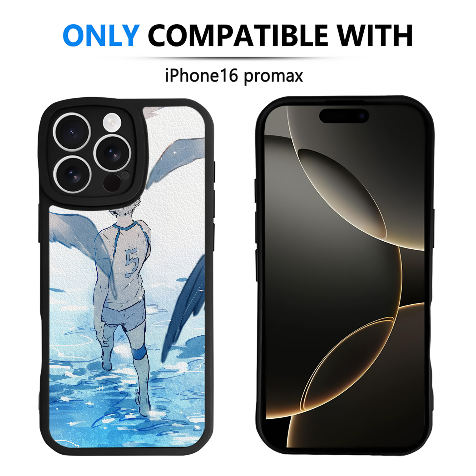 （画像用） ハイキュー!! Haikyu!! 【iPhone 16シリーズ対応】シリコンスマホケース（レザー調） 材質：シリコン